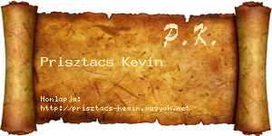 Prisztacs Kevin névjegykártya
